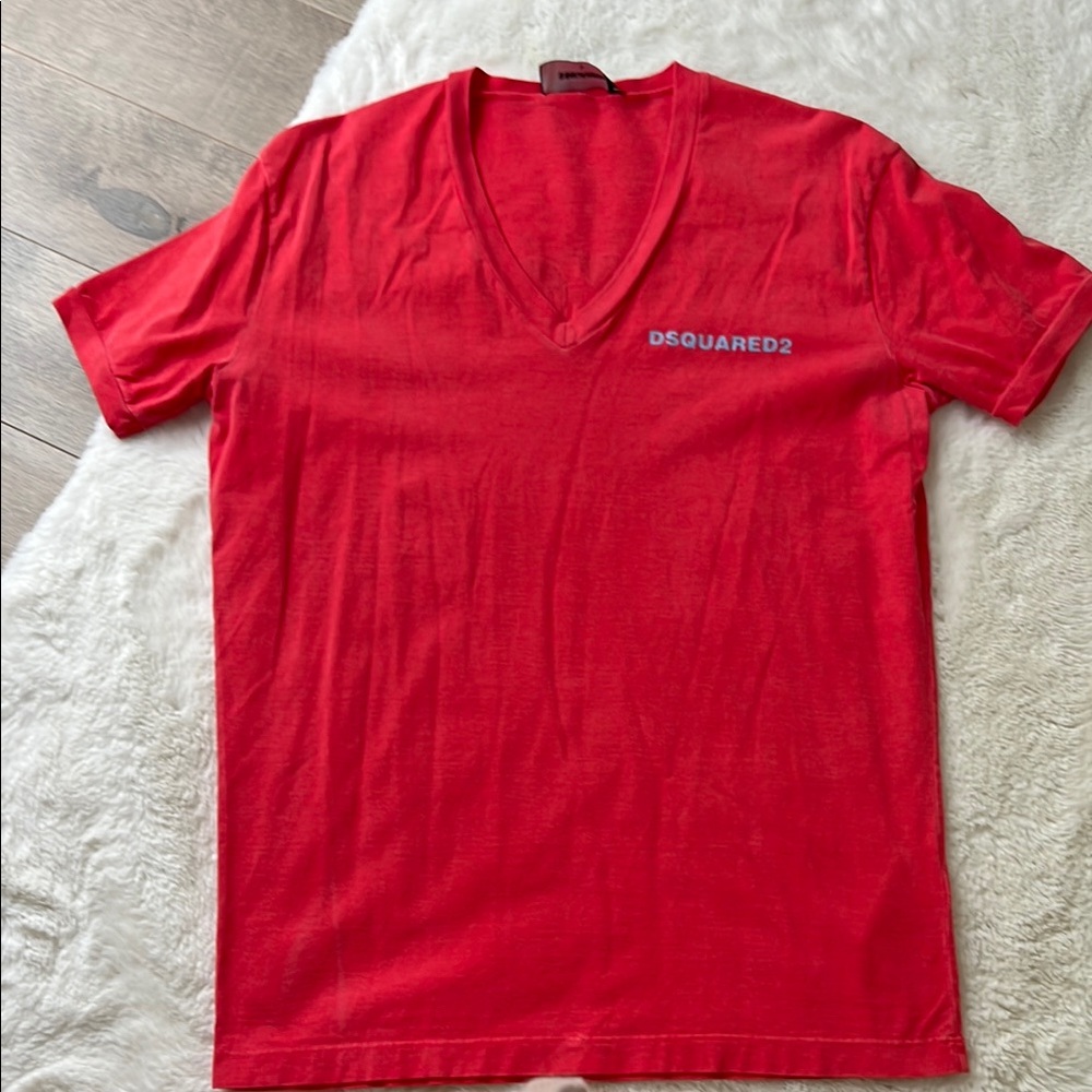 Dsquared2 Red Short Sleeve Tee